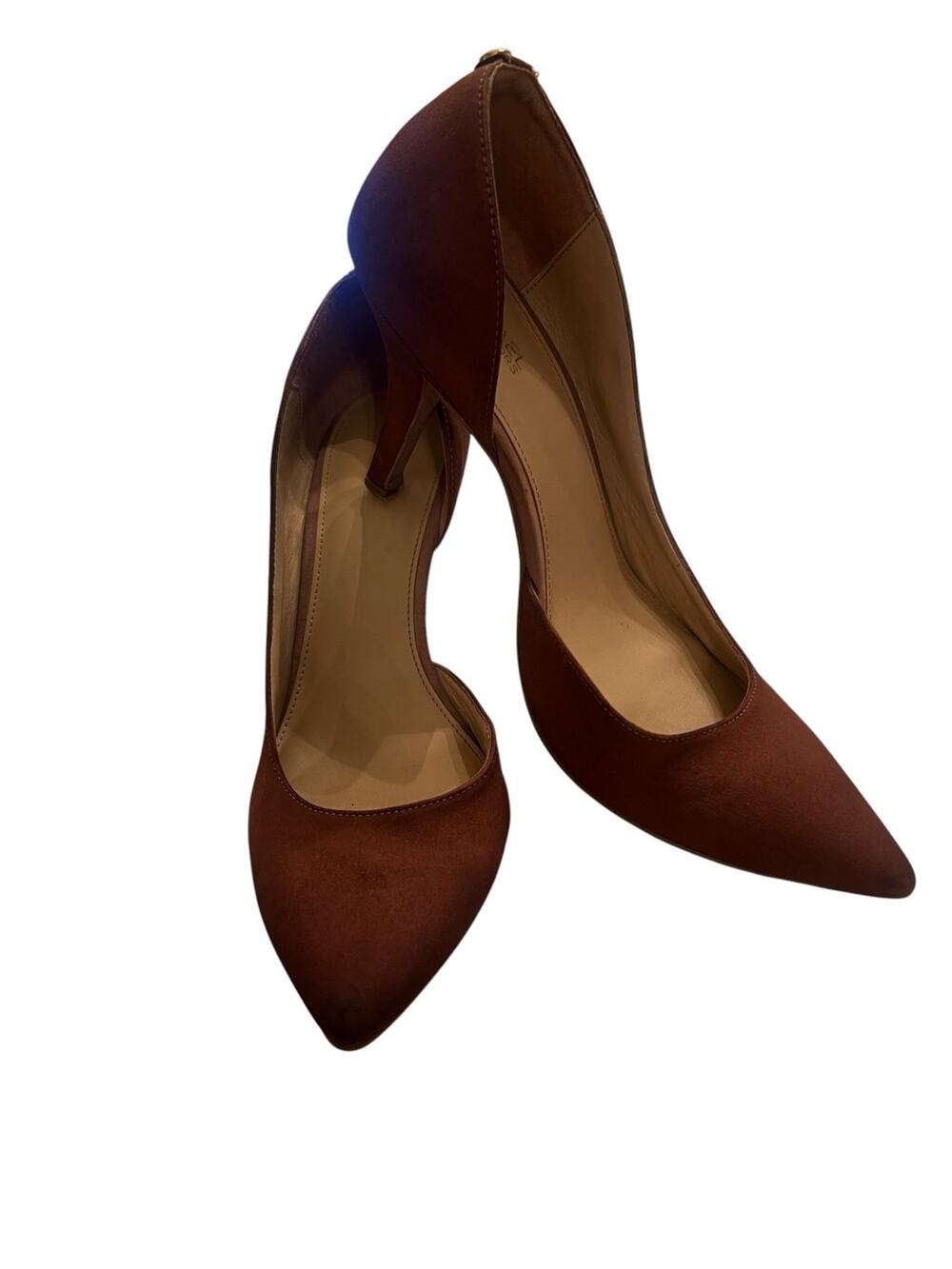 Michael Kors Women's 7M Brown Dorothy Flex Pointed-Toe Pumps Stiletto Heels